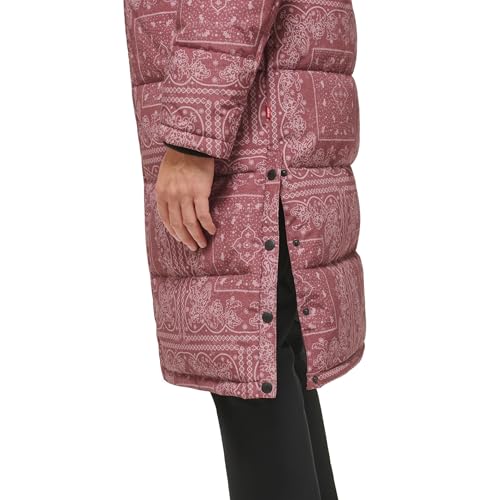 Levi's Men's Arctic Cloth Extra Long Parka Coat, Red, XL - image 4