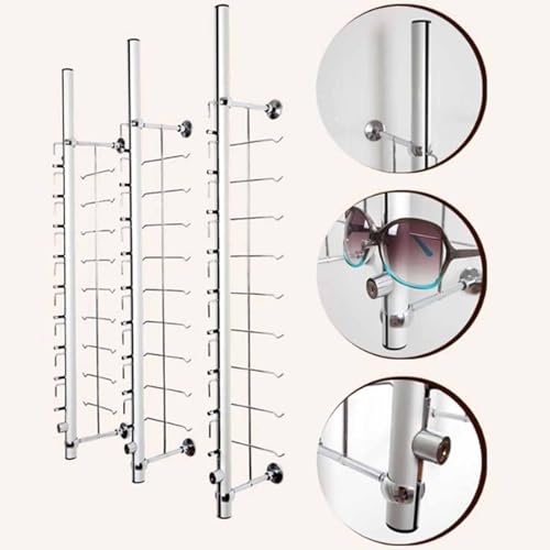 Soporte de aluminio para gafas de sol, soporte seguro para tiendas ópticas y tiendas minoristas, elegante organizador para gafas