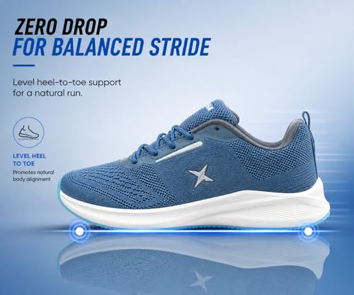 Image of Kraasa Men's Running Shoes | Breathable Mesh Upper | Lightweight Phylon Sole | Cushioned EVA Insole | Comfortable Sports & Casual Sneakers for Gym, Walking & Daily Use