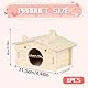 HAZMA Diy Meerschweinchen Haus,Meerschweinchenhaus Aus Holz,Spielzeug Meerschweinchen Zubehör,Nagerhaus,Hasenhaus,Nagerhaus,Meerschweinchen Zubehoer,Für Kleintiere