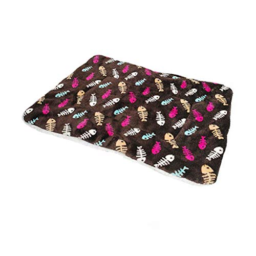 CHRONSTYLE Weiche Hundebett Luxuriöse Hundedecken Waschbar Strapazierfähige Hundekissen rutschfeste Hundematte (Coffee, XL) Cover