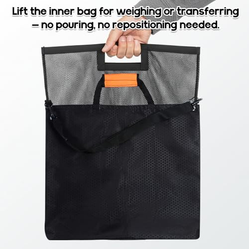 Riverruns Detachable Mesh Inner Liner for Fish Weigh-In Bag Non-Slip Flexible Mesh Insert for Lifting Weighing Transferring Easy Cleaning Tournament Replacement Inner Bag by Riverruns - Image 2