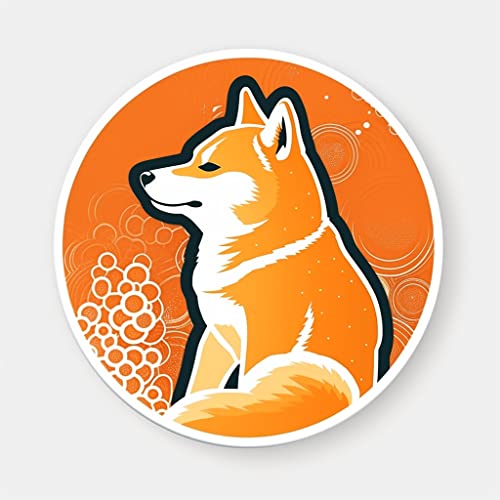 Image of Yoonek Graphics Shiba Inu Dog Vinyl Decal Sticker for Car, Laptop, Tumbler, More. #001657