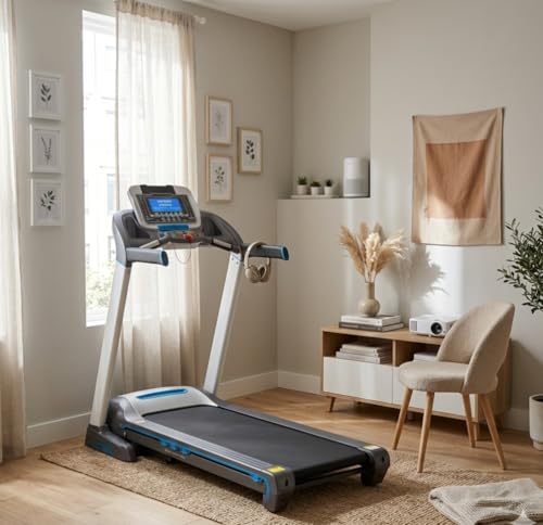 Image of Motorised Treadmill 150kg Weight capicity for Home Gym, Electric Running Machine with Digital Display, 6.5 hp Motor, 18km /h top Speed, Air Cushion Layer (1 Year Warranty) (V3 TM)
