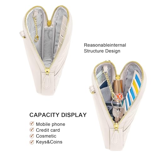 Image of nuoku Small Crossbody Bags for Women Vegan Leather Cell Phone Wallet Purses for Women with Double Zipper,RFID Wallet