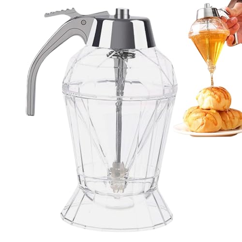Portajarabe de arce - Dispensador de miel, soporte para dispensador de arce | Estante de de pared y encimera, elegante, perfecto para mesas de desayuno y estaciones de café 5,71x3,15