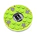 Produktbild 1 x Lego System Ninjago Spinner gewölbt 6x6 Lime hell grün dunkel grau Stein Kopf Drehscheibe Kreisel mit Gleitstein Set 2112 4612287 bb493c06pb01