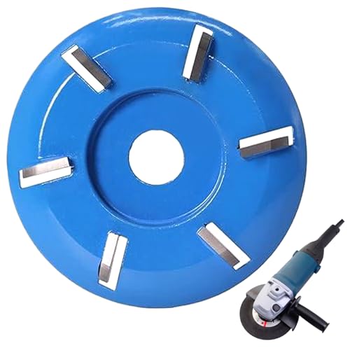 Meuleuse de souche et disque de coupe sabot métal bleu pour polissage et sculpture bois