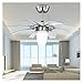 Ventilatore a soffitto con luce Pieghevole Fan Lights Fashion Invisible Mute Pleacing Fan Lampada 42 pollici addominali Lampada da ventilatore a soffitto lame ( Wattage : 42 inch wall control )