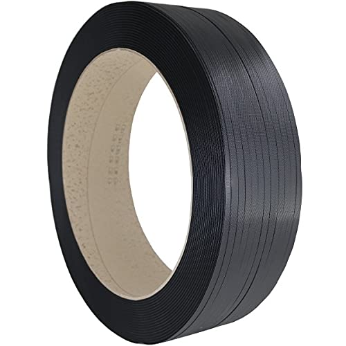 Europack24 1 Rolle PP-Umreifungsband 12×0,73mm | Kern ⌀ 406mm | Rollenbreite 145mm | 2000m Großrolle Polypropylenband | Verpackungsband mit hoher Elastizität und Reißfestigkeit