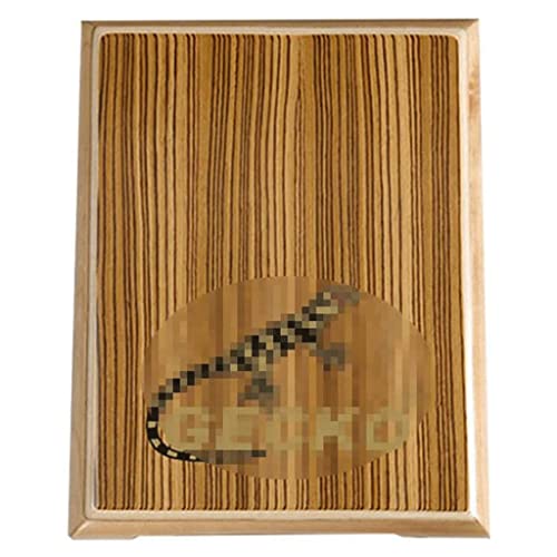Tambor de mano plano de madera LIOONS con funda de transporte miniatura 1