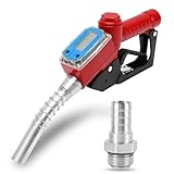 Fueling Nozzle, Electronic Metering Fuel Dispensing Meter Gas Pump Nozzle Digital Fuel Meter Nozzle Auto Shut Off Petrol Kerosene Gasoline Fuel Nozzle