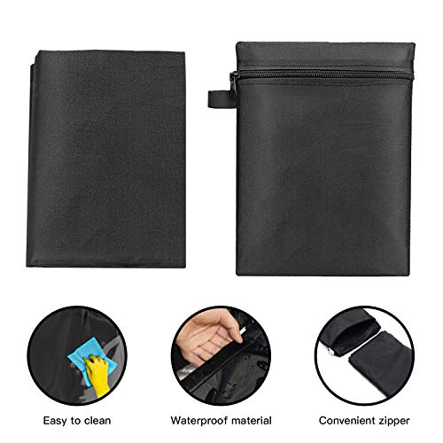 Grill Abdeckhaube, Hochleistungs-Grillabdeckung, 210D Oxford Fabric Outdoor Runde, Wasserdichte, Winddichte, Reißfeste und UV-beständige (77 x 90 cm)
