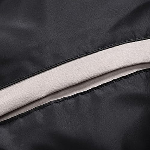 Men's Trendy Puffer Waterproof Winter Parka Color Block Fur Hood Jakcet Windproof Winter Ski Down Coat3