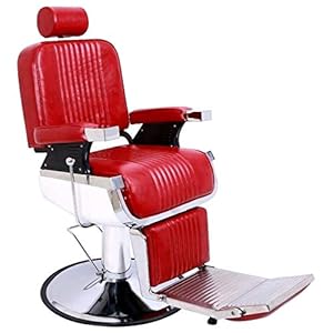 Multifunction Recline All Purpose Hydraulic Barber Chair Heavy Duty Salon Spa Beauty Equipment Chair Red