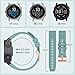 RosMank 20mm Quickfit Watch Band Compatible with Garmin Fenix 8 AMOLED 43mm/7S Pro/7S/6S Pro/6S/5S/5S Plus, Silicone Replacement Strap for Approach S70 42mm/Instinct 2S/Descent Mk3s (Seafoam Blue)
