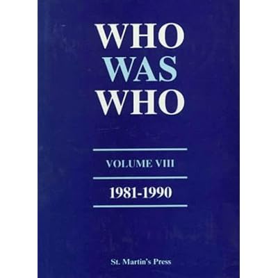 Who Was Who, Volume VIII, 1981-1990