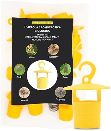 Trappola per Mosche della Frutta con Esca per Interni, Trappola per