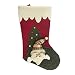 Produktbild MRULIC Nikolausstiefel zum Befüllen großer Weihnachtsstrumpf zum Aufhängen Nikolaus Stiefel Weihnachten zum Aufhängen für Kamin Strumpf Deko Socke Schneemann Weihnachtsbaum Deko(A1)