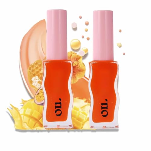Honey Infused Hydrating Lip Oil, Nourishing Lip Moisturizer, Hydrating Lip Lightening Honey Lip Oil, Shiny Transparent Lip Gloss Plumping, for Dry Lips (04#)
