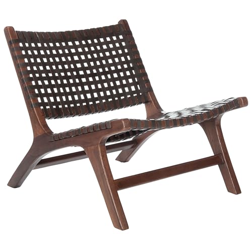 Safavieh Home Luna Natural and White Leather Woven...