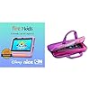 Amazon Fire 7 Kids tablet, 7″ display 32GB (Purple) + Kids Zipper Sleeve (Pink)