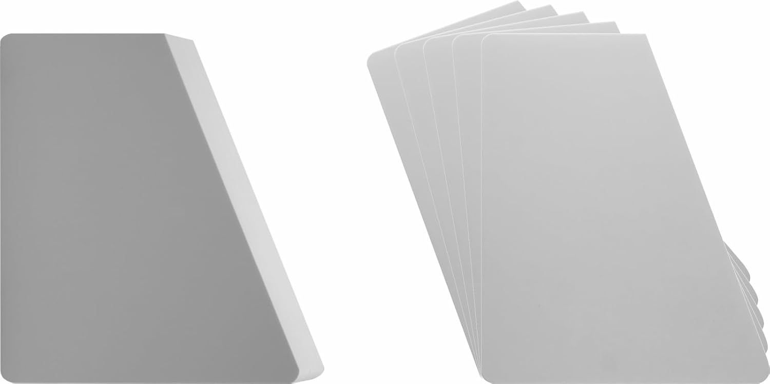(100) 7" Record Divider Cards - SLOPED - White, 20mil - 7" x 8 1/2" - #07NS85WH20DI