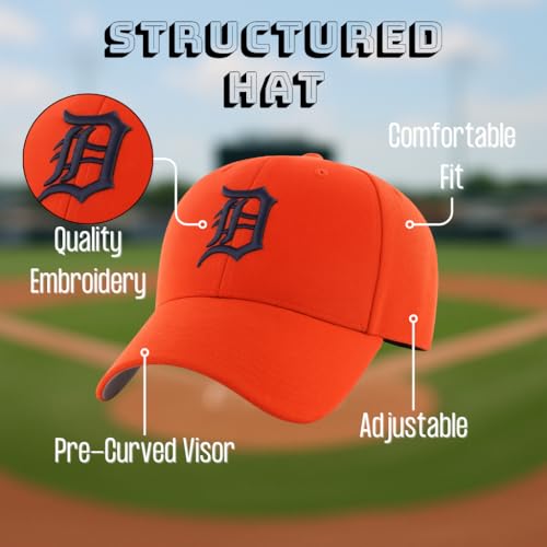 Gorra Deportiva Ajustable para Niños Naranja/Azul miniatura 6
