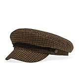 Marke: Brixton Brixton Fiddler Classic Check Elbsegler Elbseglermütze Schirmmütze Schildmütze Baker-Boy-Mütze (62 cm - beige)