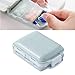 Healeved 1pc Portable Pill Organizer Case Medicine Storage Holder for Travel Home Use Blue Seniors and All Ages