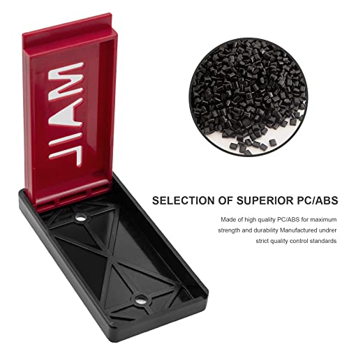 Superbobi Mailbox Flag Front Mount Brick Stone Mailbox Stylish Replacement 4" X 2" X 0.5" (Black) #TOP4