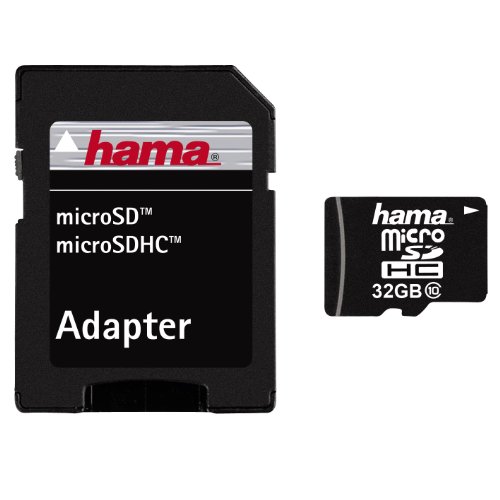 Hama Class 10 microSDHC 32GB Speicherkarte inkl. Adapter Mobile