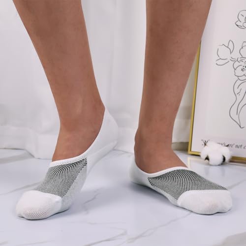 No Show Socks Men 2 Pack Short Socks Non Slip Low Cut Invisible Size 5-11/10-134