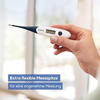 Beurer FT 17 digitales Fieberthermometer, Thermometer mit flexibler Messspitze für orale, rektale & axillare Messung, Messergebnis in 10 s, Fieberindikator, für Babys, Kinder und Erwachsene, Blau-weiß – Ansicht 2