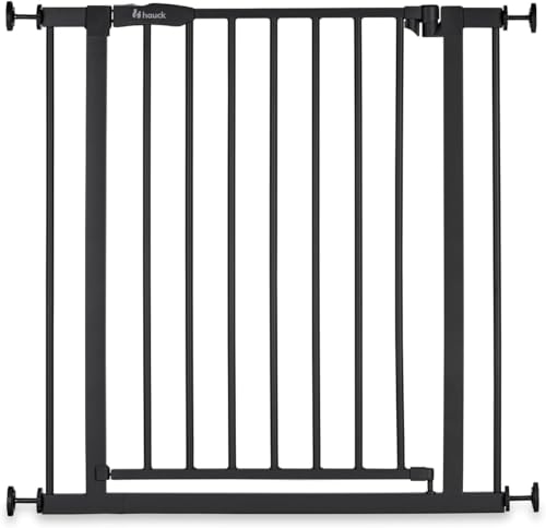 hauck - hauck Barrière Sécurité Enfant Open N Stop 2 (Largeur 75 à 80 cm) - Sans Percage, Ouverture Bilatèrale à 1 Main, Verrouillage Manuel - Métal Noir - -25%