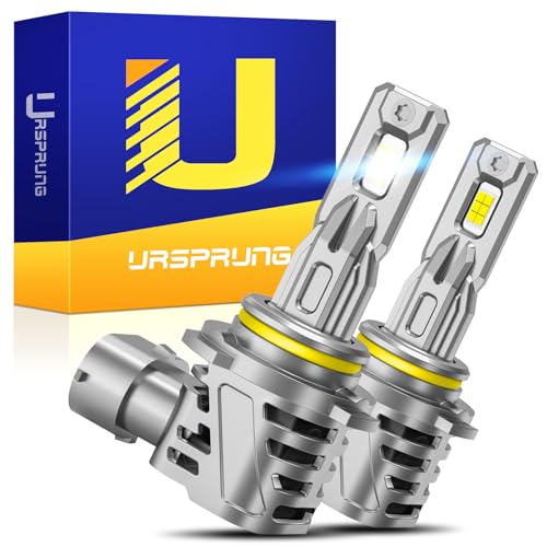 Image of Ursprung Upgraded 9012 Light Bulb, 700% Super Brighter, 26000LM Plug and Play with Cooling Fan, 1:1 Halogen Size Quick Installation Fog Light Bulbs, Pack of 2