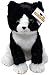Shelter Pets: Peppa The Tuxedo Cat - 10" Black and White Plush Toy Stuffed Animals - Based on Real-Life Adopted Pets - Benefiting The Kitten and Cats Animal Shelters They were Adopted from