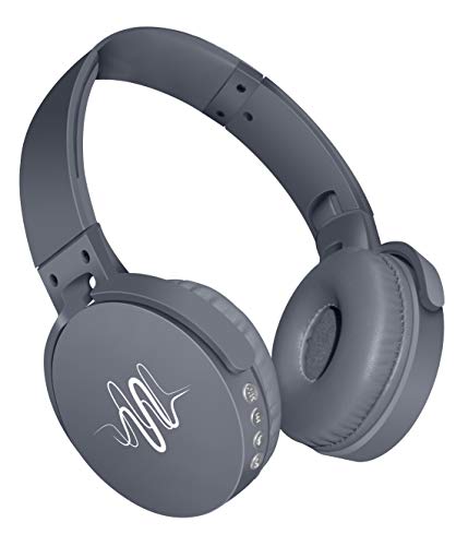 Sytech SY-X1238BTFMGR Casque Bluetooth stéréo, Radio FM, Micro-SD, V4.2, Rechargeable, Gris