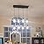 Wellmet 8-Light Mason Jar Chandelier for Dining Room, Farmhouse Rustic Linear Cluster Pendant Light Fixture for Living Room, Kitchen Island Lighting, Matte Black Finish with Glass Shades