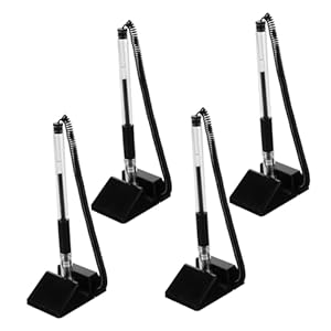 Pistro S35058044 Elegante Büro-Stifte mit Ständer 4 Stück