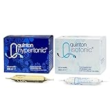 Quinton Hypertonic & Isotonic 100% Natural Mineral Seawater – 60 Drinkable Ampoules (10ml) with 78 Minerals, Electrolytes & Trace Elements Linked to Hydration & Magnesium for Energy