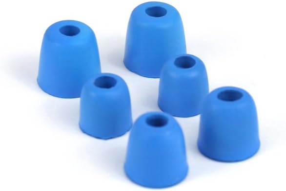 KZ Isolation Memory Foam Tips In-Ear Replacement Earphone Earpads 3 Pairs (Blue)