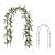 SCENDOR Iron Pergola Arbor Practical, 7.9 Feet High x 4.6 Feet Wide, Assemble Easily for Various Climbing Plant Wedding Garden Arch Bridal Party Decoration Wide Arbor