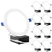 Sunco Lighting 8 Pack 6 Inch Slim LED Downlight with Junction Box, 14W=100W, 850 LM, Dimmable, 3000K Warm White, Recessed Jbox Fixture, IC Rated, Simple Retrofit Installation - ETL & Energy Star