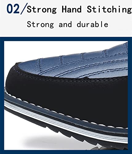 Mens Casual Business High-top Loafers Shoes Sneakers Comfort Walking for Male Work Office Dress Leather Slip-on Fashion Driving Loafer3