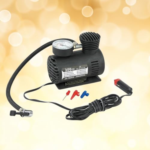 Compresor de aire portátil 12v 100w con manómetro digital e inflador 7