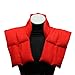 Cojin termico Grande Tipo Collarín Para Cuello y Hombros - Bolsa Térmica - Paquete Térmico - Almohada de Granos / Varios Colores (rojo)