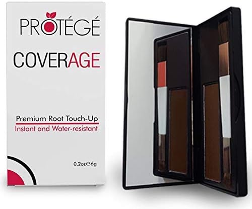 Premium Root Touch Up - CoverAge - Instant Temporary Root Concealer to Cover Up Roots and Grays Between Salon Trips - Water Resistant - Color Roots like Magic Without Spray - Brown