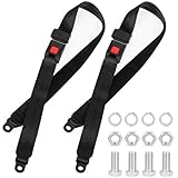 2 Pack Golf Cart Seat Lap Strap Belts Kit Universal Golf Cart Belt Kit Front Rear for Yamaha UTV EZGO, Club Car, Go Kart Not Include Bolts