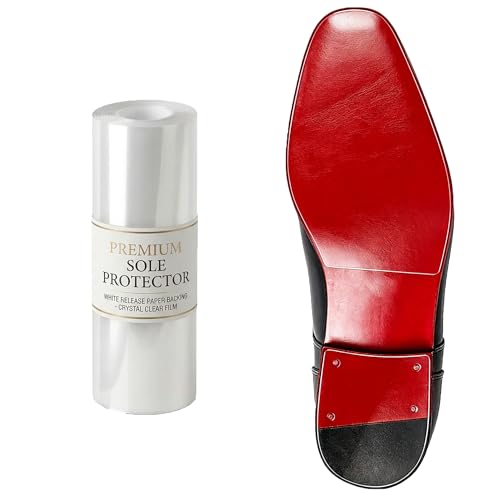 Image of 40 in Clear Sole Protector for High Heel Shoes, Anti-Slip Shoe Sole Guard, Transparent Sole Protector for Red Bottom Heels (5 in x 40 in)
